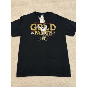 New Ohio State Buckeyes Gold Pants Urban Meyer Graphic Shirt Black Size Large